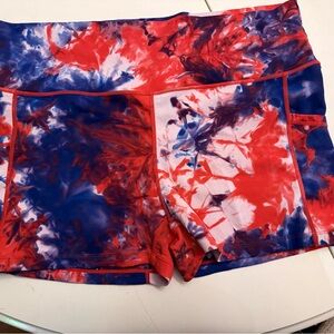Constantly Varied Gear Red and Blue Athletic Shorts